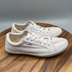 Taos Star Shoes Womens Size 9 White Canvas Comfort Walking Casual Sneakers